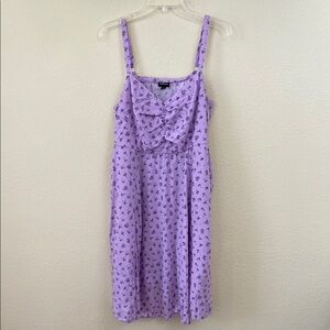 Torrid Purple Sleeveless Square Neck Midi Sundress